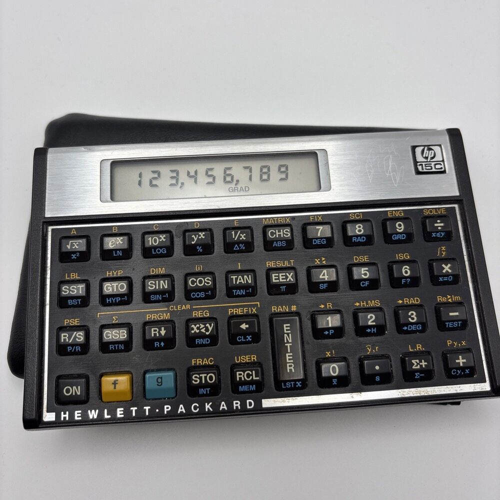 Hewlett-Packard HP 15C Programmable Scientific Calc & Pouch Tested & Working